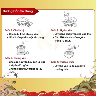 Yến Tinh Chế Nguyên Tổ Khánh Hội - Hộp 50g