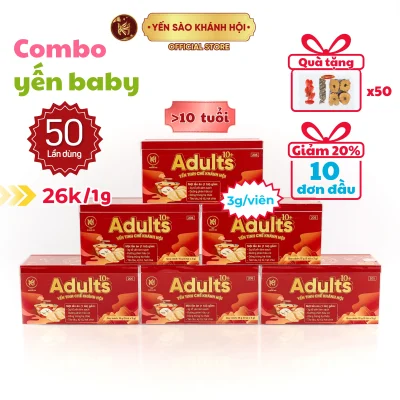 Yến Tinh Chế Khánh Hội Adults - 5 Lần Dùng