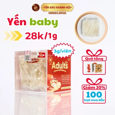 Yến Tinh Chế Khánh Hội Adults - 2 Lần Dùng