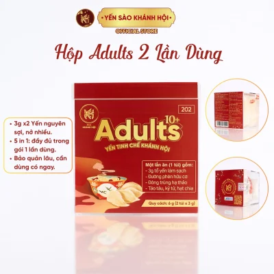 Yến Tinh Chế Khánh Hội Adults - 2 Lần Dùng