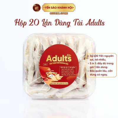 Yến Tinh Chế Khánh Hội Adults - 20 Lần Dùng