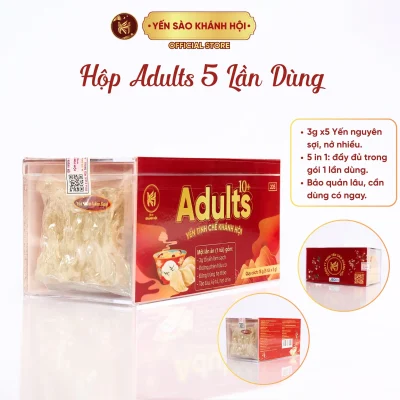 Yến Tinh Chế Khánh Hội Adults - 5 Lần Dùng