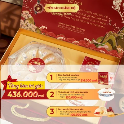 Yến Tinh Chế Nguyên Tổ Khánh Hội - Hộp 50g