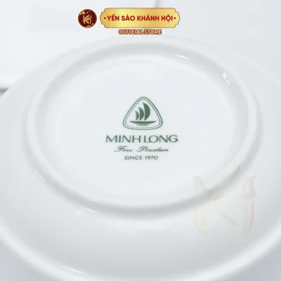 Thố Chưng Yến Cao Cấp Minh Long - Jasmine - Trắng Trơn.