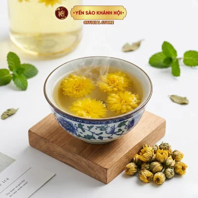 Hoa Cúc Vàng Sấy Khô, Hoàng Cúc Nguyên Bông Tự Nhiên, Mát Gan, Sáng Mắt, Dưỡng Nhan.