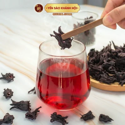 Hoa Atiso Đỏ (Bụp Giấm/Hibiscus). Hàng Tuyển Chọn, Sấy Lạnh, Hoa To, Sạch. Thanh Nhiệt, Giải Khát.